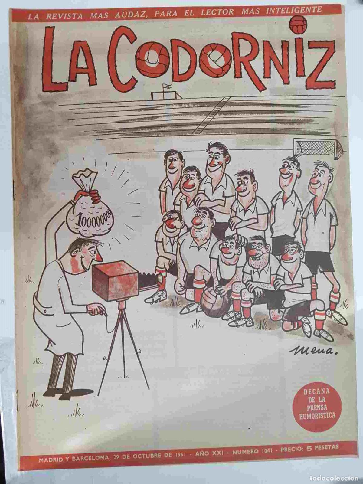 Postales: Revista la Codorniz: num 1041 A&ntilde;o XXI, 29 de Octubre de 1961