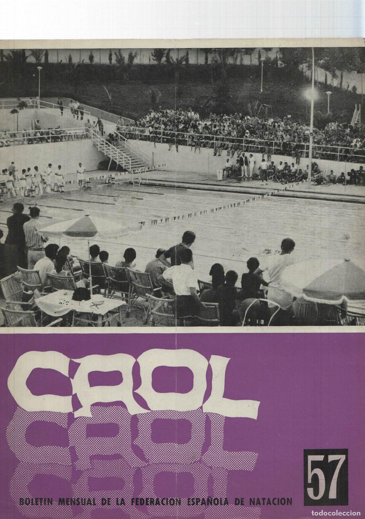 Cartes Postales: Boletin: Crol num 057, noviembre 1969, a&ntilde;o V. Portada: Piscina de la Siciedad Deportiva Arenas - Zar