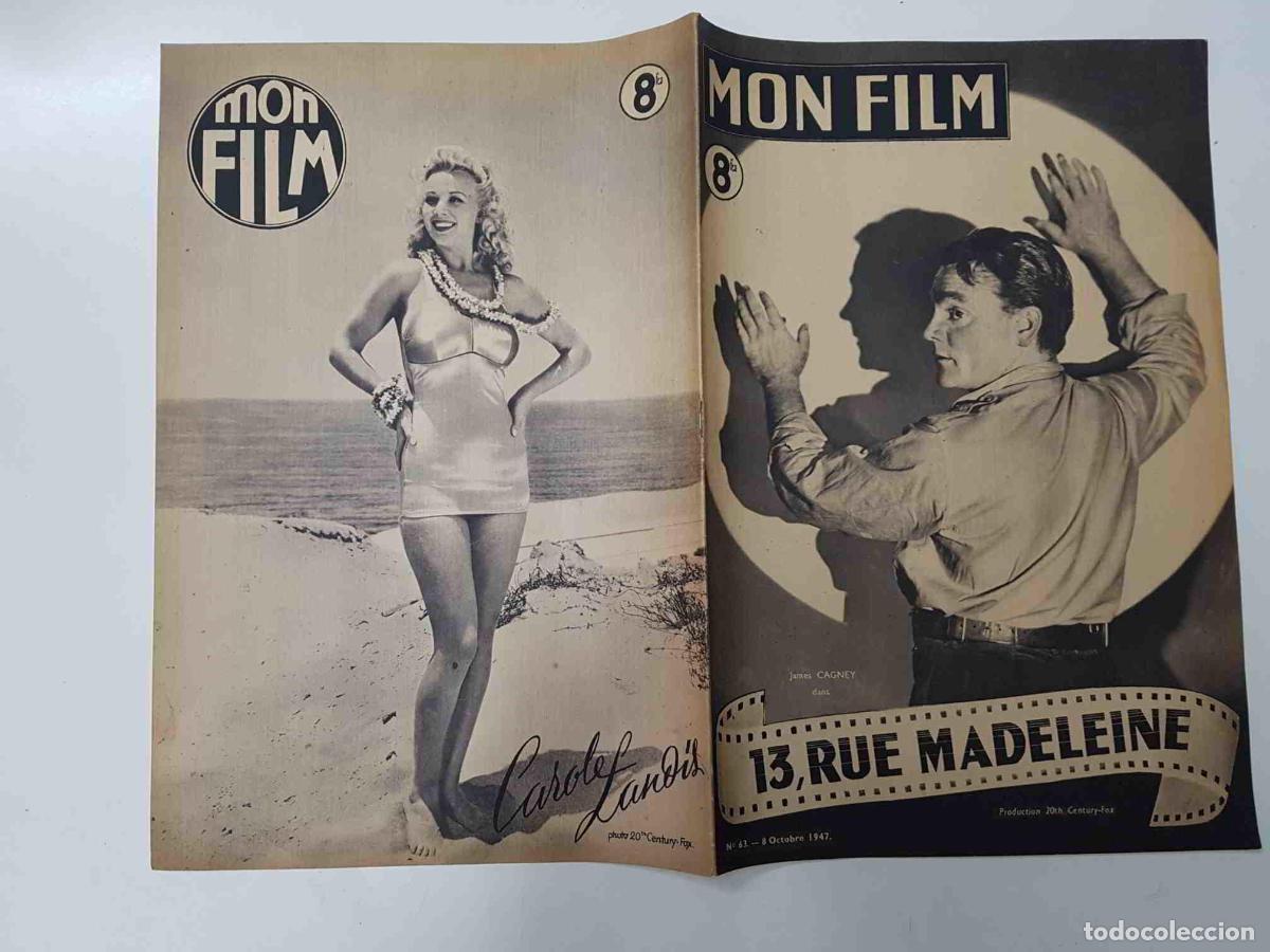 Postkarten: Revista: Mon Film num 063, Octobre 1947 - 13, Rue Madeleine. Portada: James Cagney