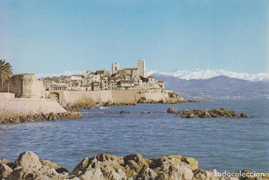 Postales: Postal 60040: ses Remparts. La Chaine des Alpes (Antibes) - Varios