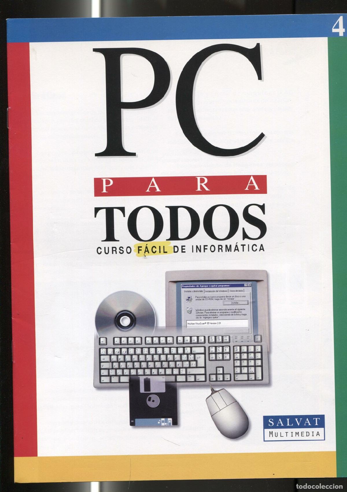 Postales: Fasciculo numero 04 del curso facil de informatica PC PARA TODOS - varios
