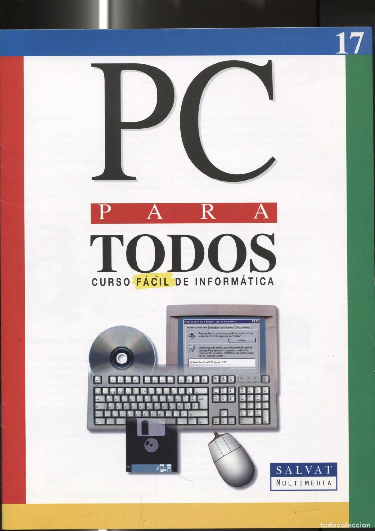 Postales: Fasciculo numero 17 del curso facil de informatica PC PARA TODOS - varios