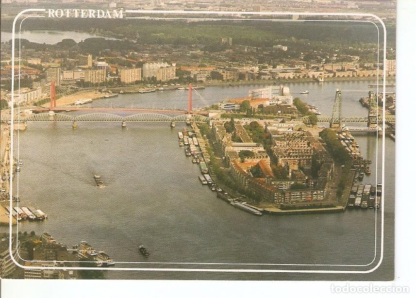 Postais: Postal 041607 : Rotterdam/Holland. Panorama with a view on Noordereiland Willemsbrug en Koningsbrug