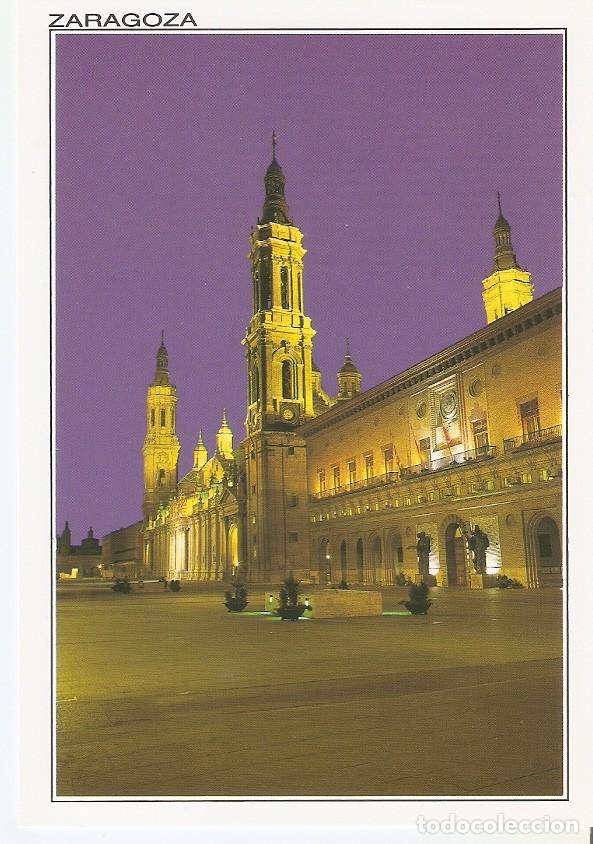 Postales: Postal 042449 : Zaragoza. plaza del Pilar. Nocturna - Varios