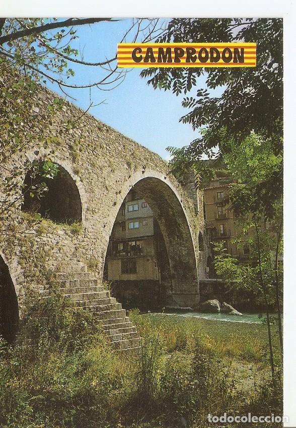 Cartes Postales: Postal 042378 : Camprodon (Girona). Vila dinteres turistic. Pirineu Catala. Port romanic. Riu Ter -