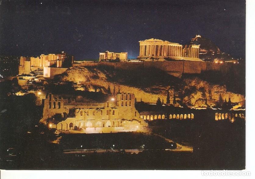 Postkarten: Postal 042610 : Athens. Athe Cropolis illuminated - Varios