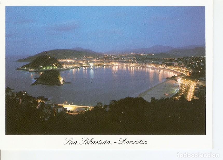 Postais: Postal 042687 : San Sebastian - Donostia. Vista general nocturna - Varios