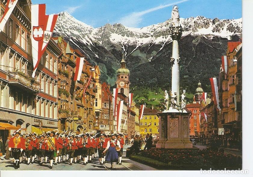 Postkarten: Postal 042996 : Innsbruck. Maria-Theresia-Street The music band of Wilten - Varios
