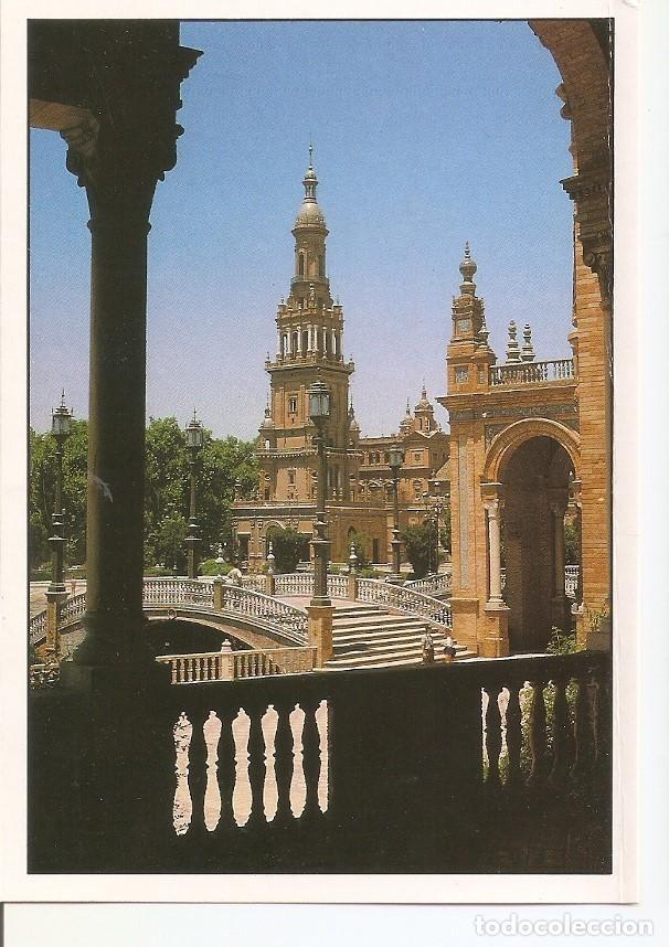 Postales: Postal 043032 : Sevilla. Parque Ma; Luisa. Plaza de Espa&ntilde;a. detalle - Varios