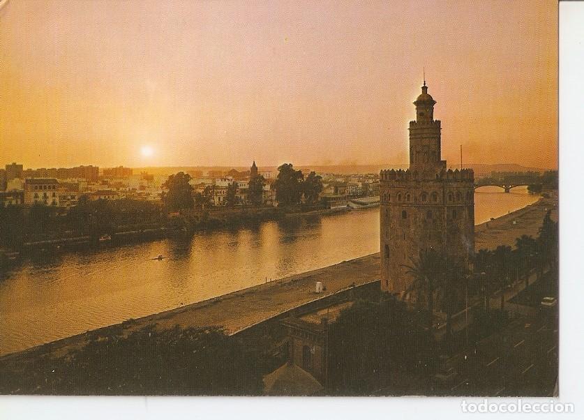 Postkarten: Postal 043045 : Sevilla. Rio Guadalquivir y Torre del Oro al atardecer - Varios
