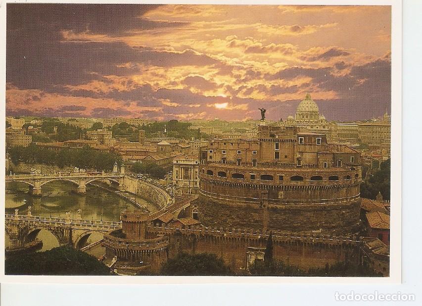 Postales: Postal 043519 : Roma. View at Sunset over St. Angelo Castle - Varios