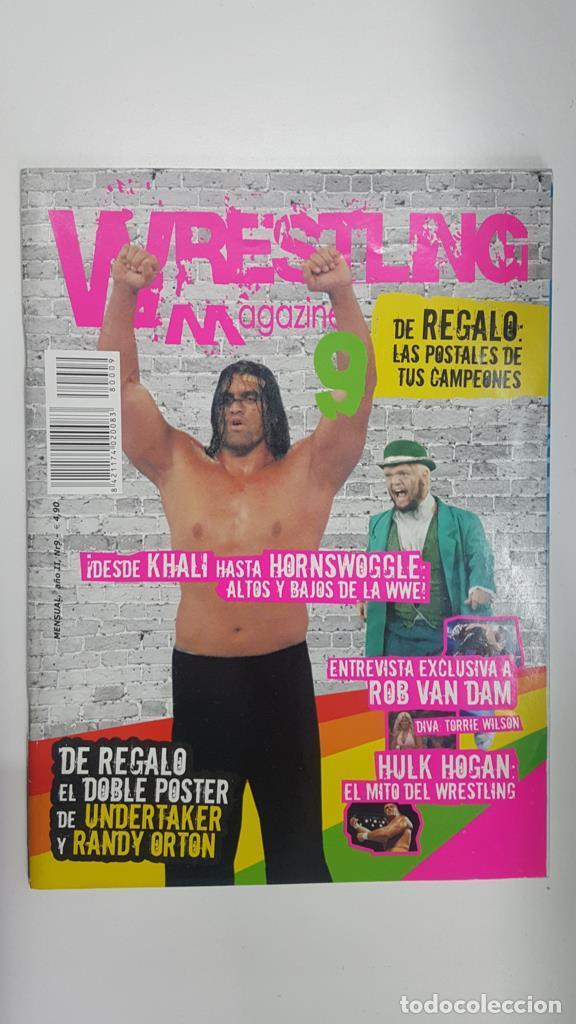 Postales: Revista lucha libre: Wrestling Magazine a&ntilde;o II nr 9. NO ESTA INCLUIDO EL POSTER. Entrevista exclusiv