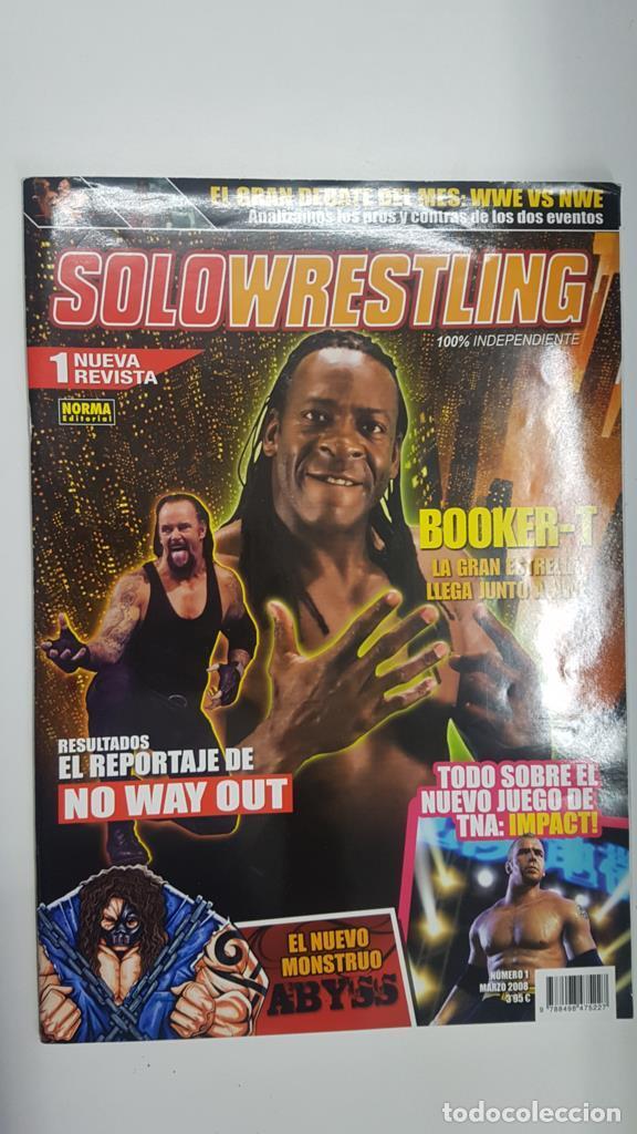 Postales: Revista lucha libre: Solowrestling numero 1, marzo 2008. Resultados el reportaje de No Way Out, Vide