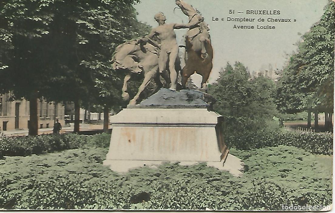 Postkarten: Postal 51780: BRUSELAS - Escultura El Domador de Caballos - Varios