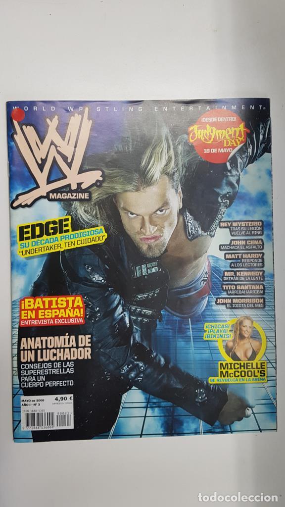 Postales: Revista lucha libre: WWE Magazine a&ntilde;o I num 3, mayo 2008. Poster y entrevista a Batista - NULL