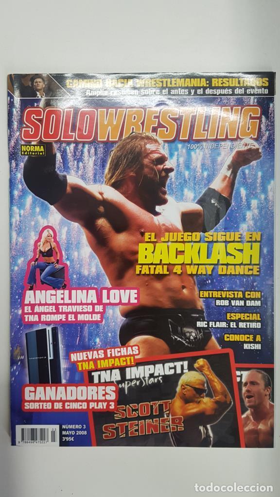 Postales: Revista lucha libre: Solowrestling numero 3, mayo 2008. Especial Ric Flair: el retiro, Entrevista a
