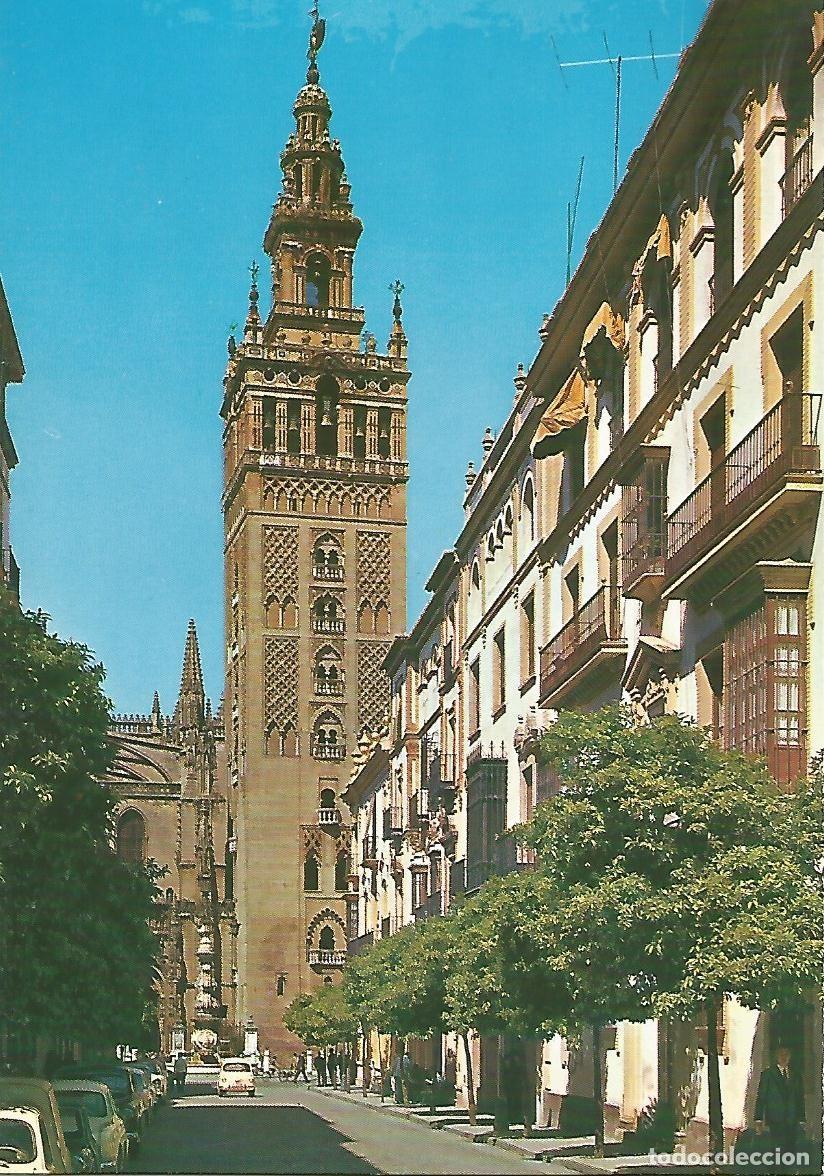 Postcards: Postal 52254: SEVILLA - Calle de Mateos Gago y La Giralda - Varios