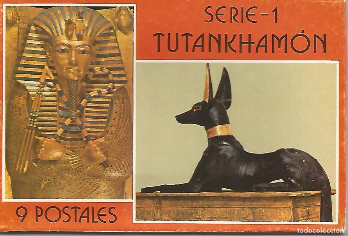 Postales: Carpeta VACIA para juego postales Arte Egipcio. Serie-1 Tutankhamon (es la carpeta archivadora vacia