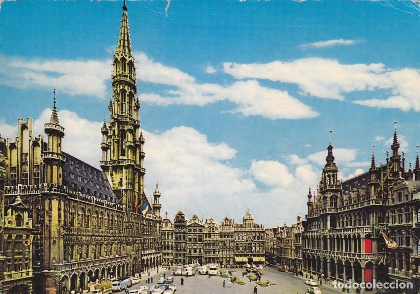 Postais: Postal 60256: Plaza Mayor y la casa del rey (Bruselas). - Varios