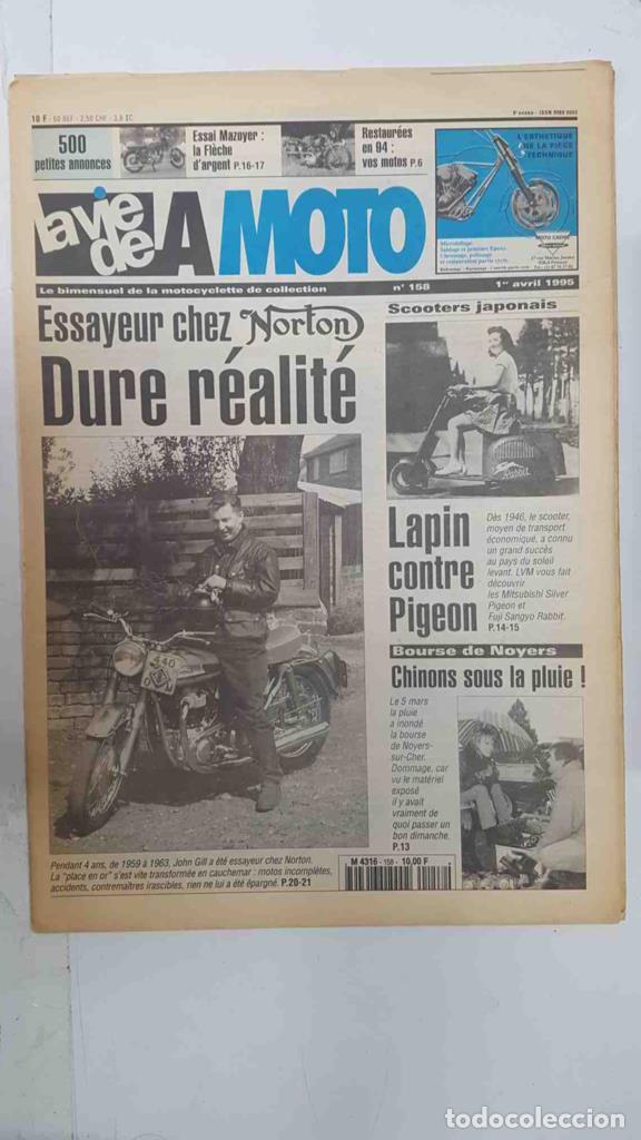 Cartoline: Revista, Magazine: La Vie de la Moto num 158, 1 avril 1995 - Essayeur chez Norton dure r&eacute;alite, Lapi