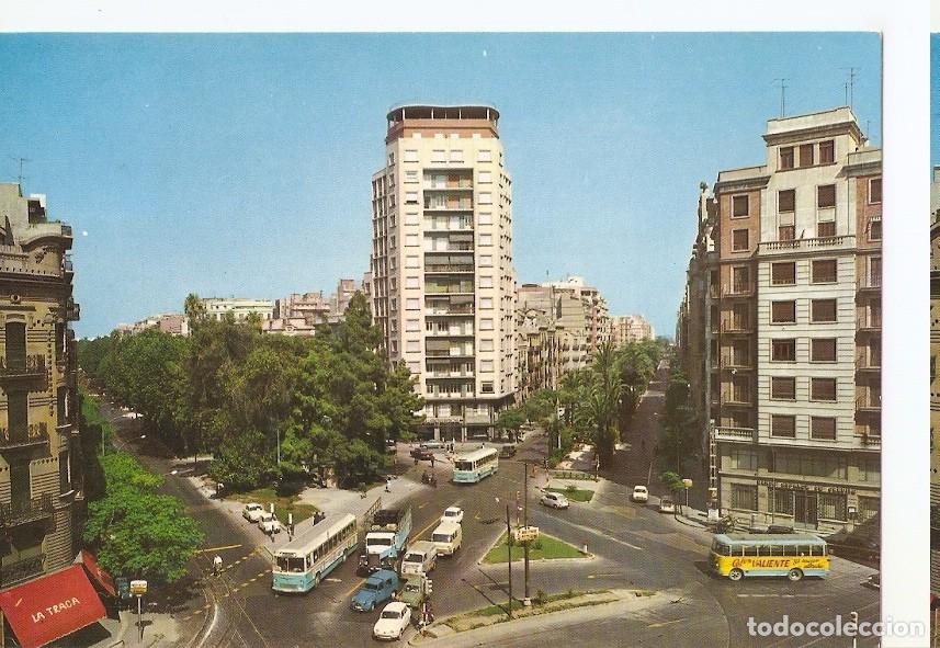 Postcards: Postal 044387 : Valencia. Gran Via del Marques del Turia y Avenida de Jose Antonio - Varios