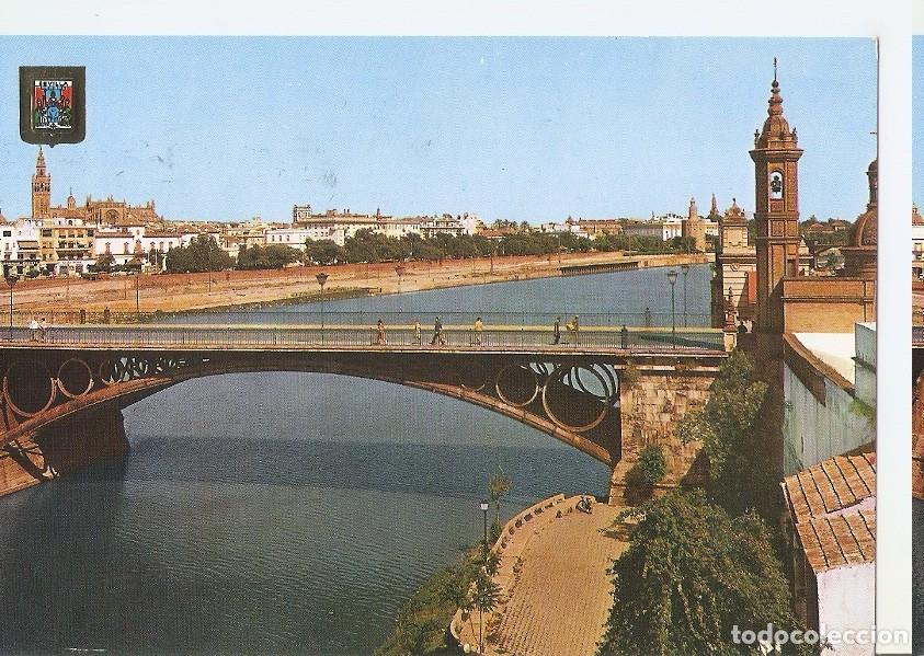 Cartoline: Postal 044713 : Sevilla. Rio Guadalquivir. Puente de Triana y la Giralda - Varios