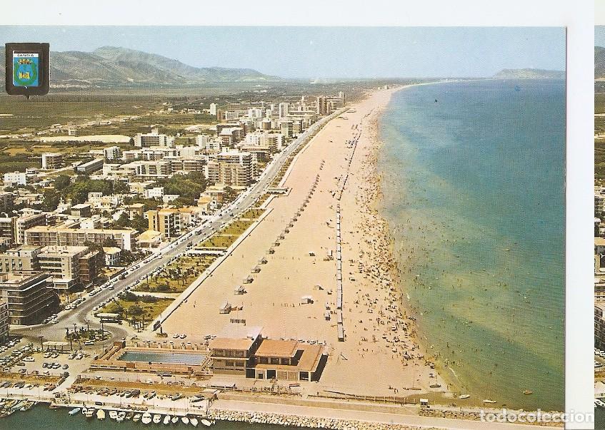 Cartoline: Postal 044722 : Gandia (Valencia). Playa. Vista aerea - Varios
