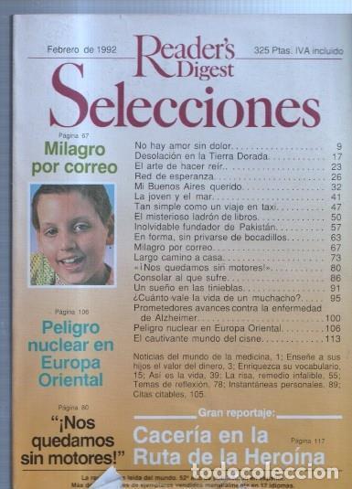 Postales: Selecciones del Readers Digest: 1992 febrero: Desolacion en la tierra dorada - Varios