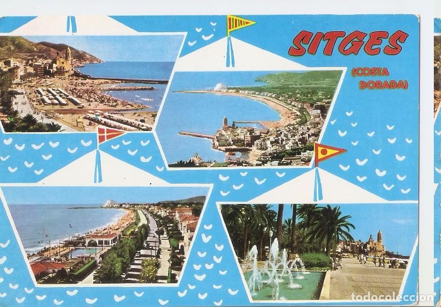 Postcards: Postal 045088 : Sitges (Playa de Oro) - Varios