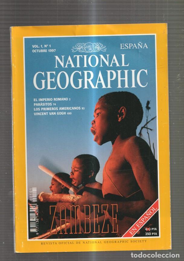 Postales: National Geographic vol. 1 numero 1: El Imperio Romano- Parasitos- Los primeros - varios