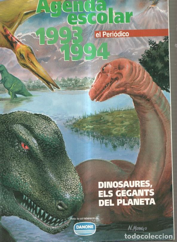 Postales: Agenda escolar 1993-1994 de El Periodico: Dinosaures, Els gegants del planeta - varios