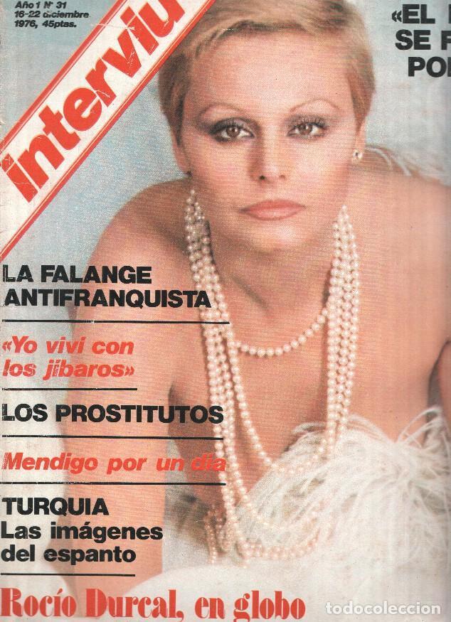 Postais: Revista INTERVIU, Numero 031: ROCIO DURCAL, en globo - VARIOS