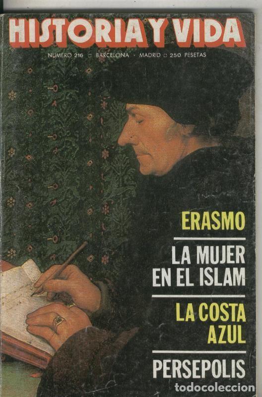 Cartoline: Historia y Vida numero 216: Erasmo, la mujer en el Islam - Varios