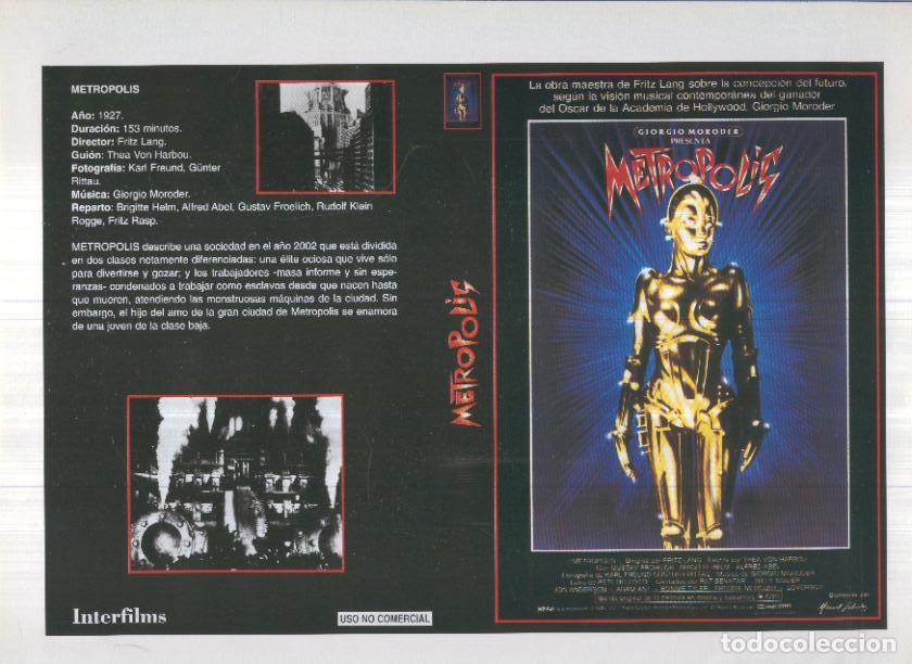 Postais: Caratula cine 30x22 cm: Metropolis y Buddy una historia verdadera - Varios