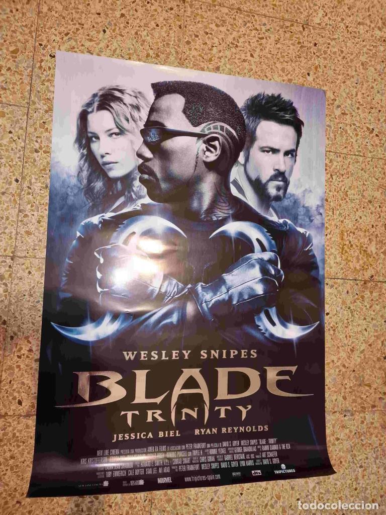 Postcards: Poster de cine: Blade, con Wesley Snipes, Jessica Biel, Ryan Reynolds (numerado 7) - Varios