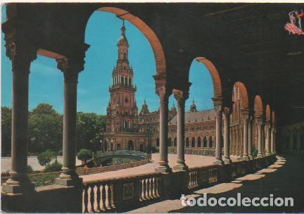 Cartoline: Postal E00637: Plaza Espa&ntilde;a, Sevilla - Varios