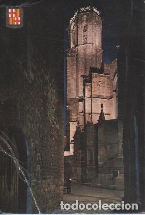 Postais: Postal E03528: Vista Nocturna del Barrio G&oacute;tico, Barcelona - Varios