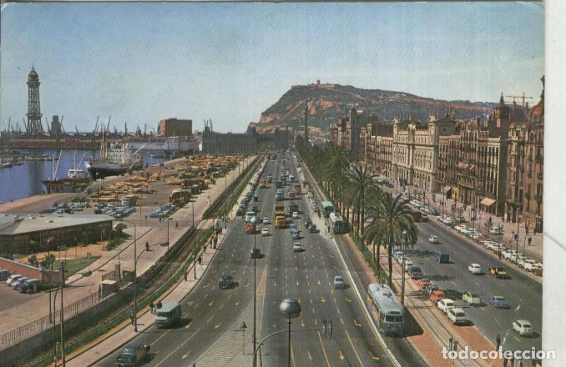 Postales: Postal: Barcelona: paseo de colon - Varios - Foto 1