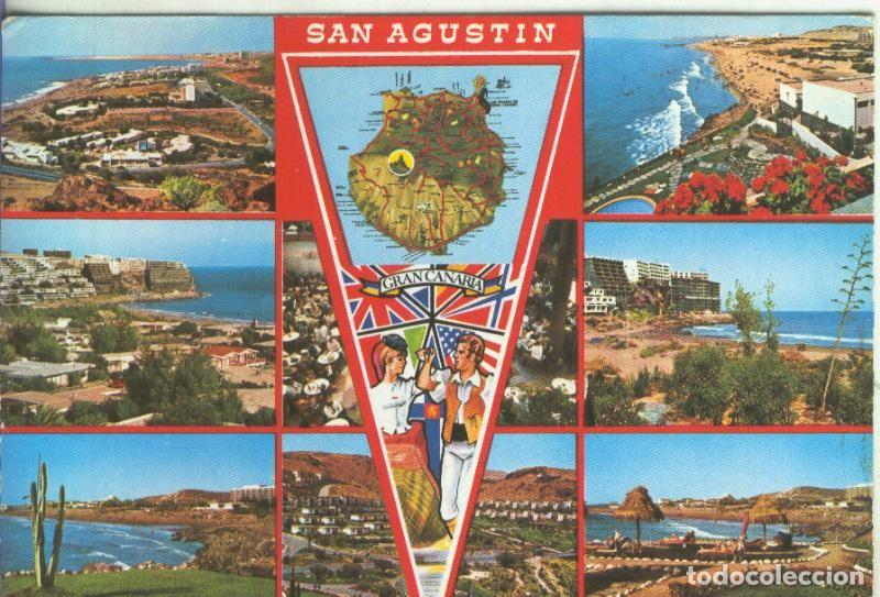Postales: Postal 5181 : Souvenir de San Agustin en Gran Canaria - Varios