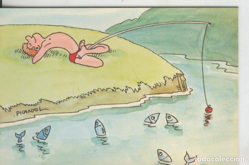 Cartes Postales: Postal 009113/20: Yoga por Picanyol modelo 07: Matsyasana - Varios