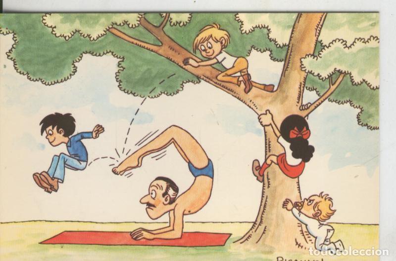 Cartes Postales: Postal 009113/14: Yoga por Picanyol modelo 19: Vrishikasana - Varios