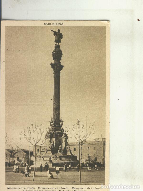 Cartoline: Postal 010449: Monumento a Colon en Barcelona - Varios