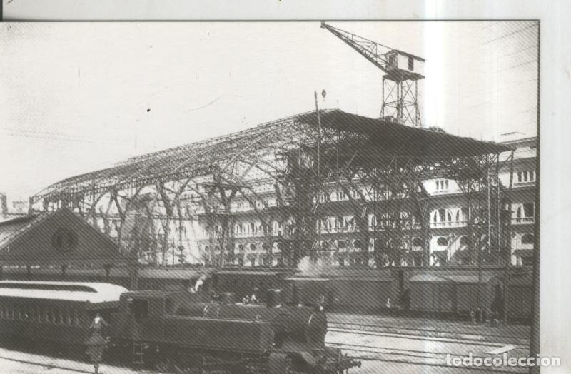 Postais: Postal 011253: Locomotora M.Z.A.629 en la estacion de Francia de Barcelona en 1927 - Varios
