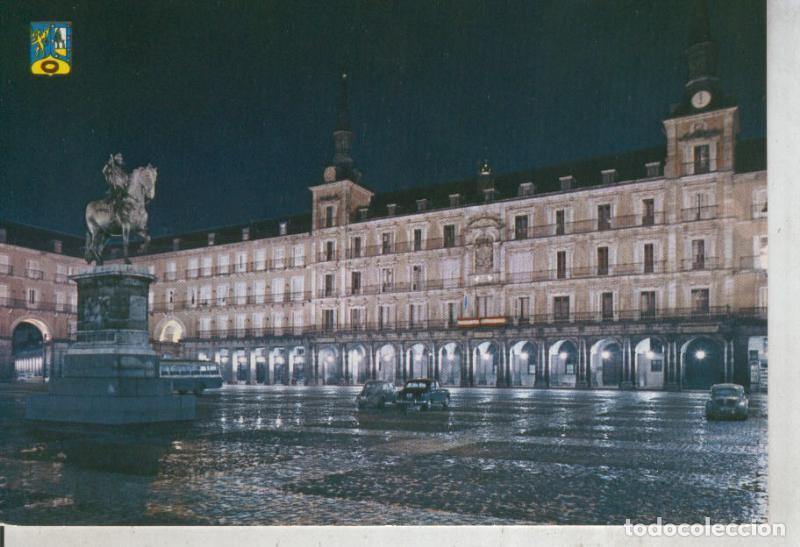 Cartoline: Postal 012004: Vista nocturna de la plaza mayor en madrid - Varios