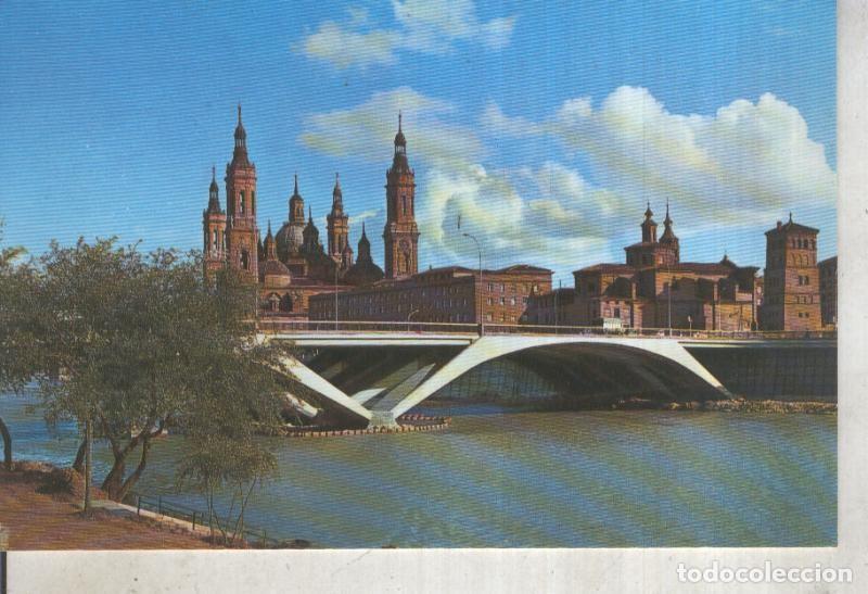 Postais: Postal 012734: El Ebro con la basilica del Pilar de fondo en Zaragoza - Varios