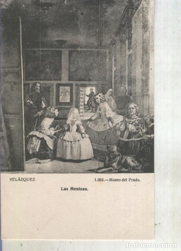 Postais: Postal 012936: Madrid,Museo del Prado: Las meninas de Velazquez - Varios
