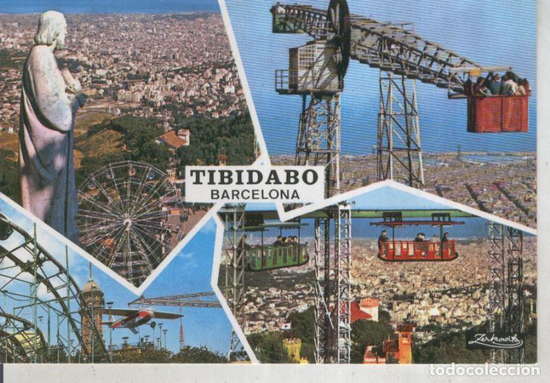 Postcards: Postal 015925: Vistas varias del Tibidabo en Barcelona - Varios