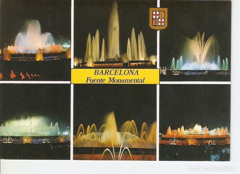 Postais: Postal 023258 : Fuente Monumental - Barcelona - Varios