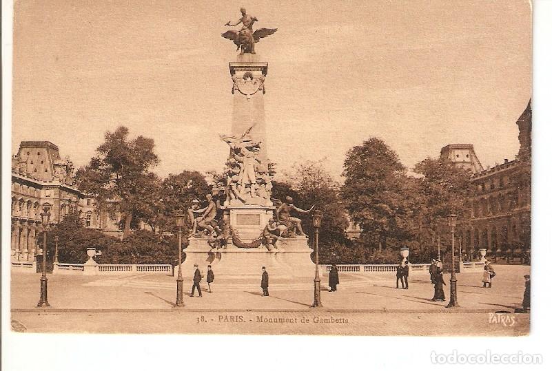 Postales: Postal 027122 : Paris, Monument de Gambetta - Varios - Foto 1