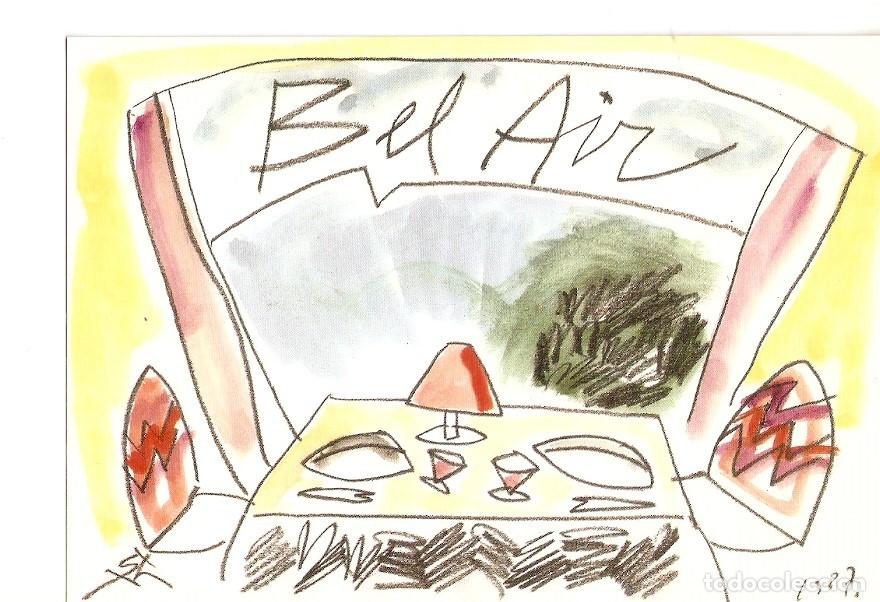 Postales: Postal 027895 : Restaurant Bel Air, Barcelona. Exposicion de pintura de Florenci Guntin - Varios